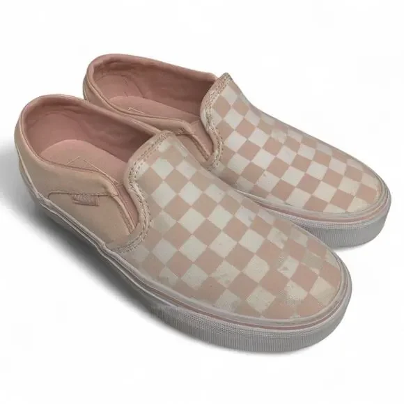Vans Off The Wall Rose/White Checkered-Women’s-Size 6.5 - Picture 3 of 7